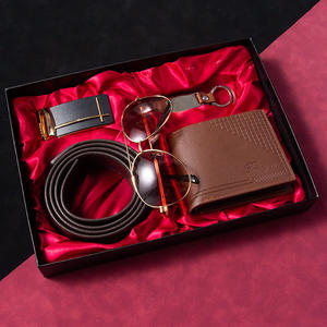 6件礼品套装男士手表钱包皮带钥匙链圆珠笔盒礼品套装节日用品 - Product Image 3