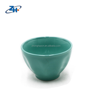 Wholesale green deep caliber ceramic glaze handmade <strong>bowls</strong> ceramic <strong>snack</strong> <strong>bowl</strong> New Products - Product Image 4