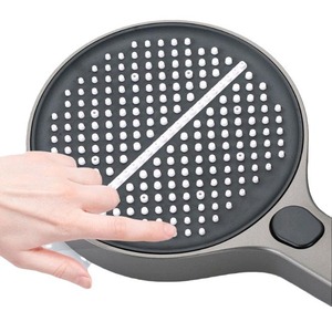 Einfaches Duschkopf-Set Grau Gunmetal Milchweiß Tragbarer Regenduschkopf Badezimmerarmatur - Product Image 1