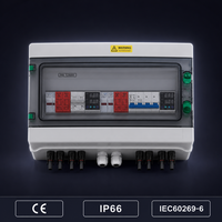 Boîtier de Combinaison Solaire Photovoltaïque DC 12/18 Voies 1000V IP66 avec Disjoncteur SPD et Connecteur MC4 pour Système Solaire Hors Réseau et Connecté au Réseau