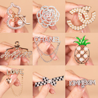 WEGOODZF Broche de chaussure personnalisée en alliage de zinc avec strass en forme de fleur, vente en gros, accessoires de luxe en cristal pour chaussures de mariage et de fête
