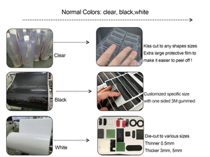 Miếng dán gel nano không để lại vết tích, có thể giặt được, dày 1mm, chống trơn trượt, chất liệu silicon, dạng tấm, băng dính hai mặt lớn - Product Image 2