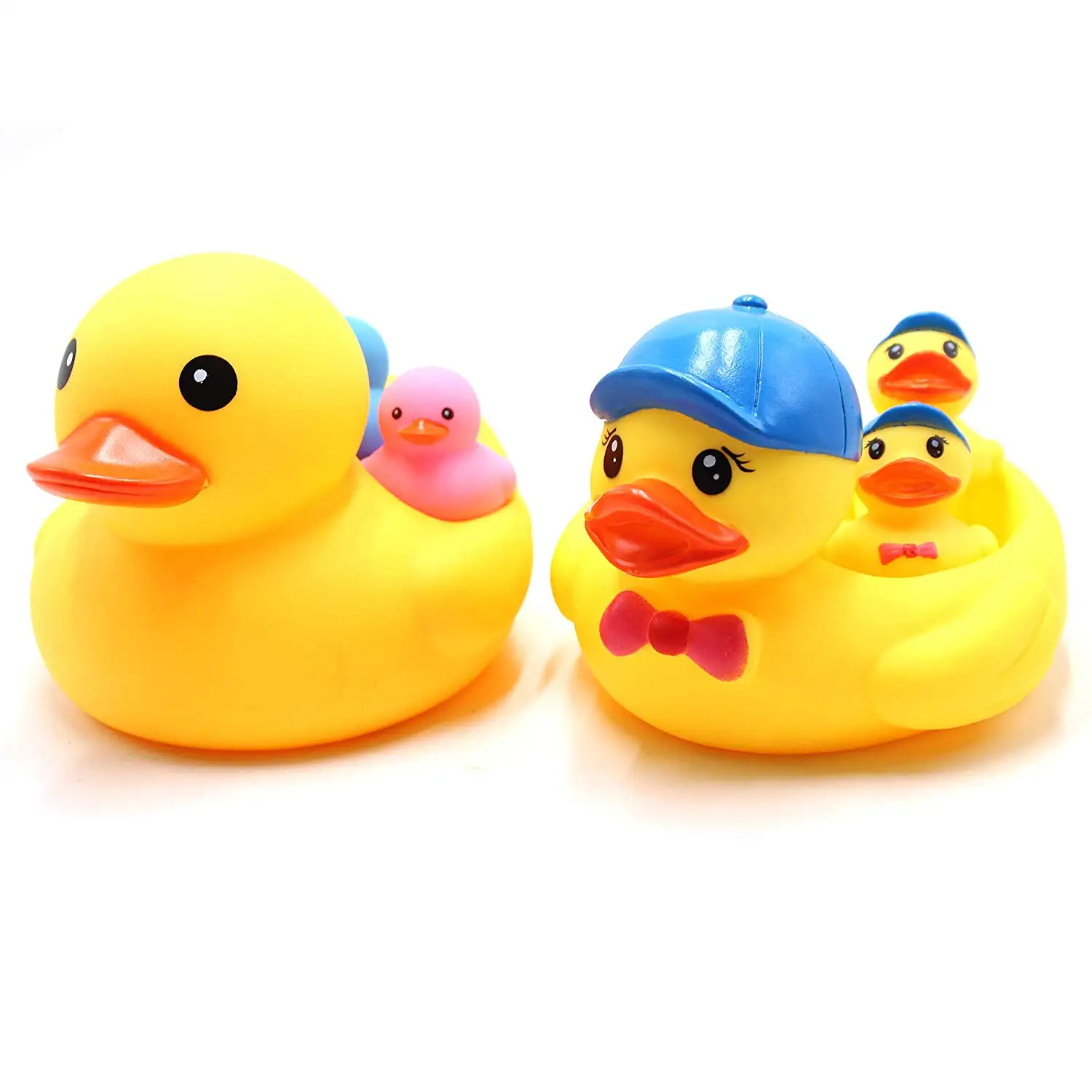 Shower Water toys Pure Natural Cute Rubber Ducky for Baby Kinder Toys