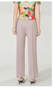 Pantalon plissé évasé décontracté et élégant pour femme grande taille, style coréen, vente en gros de vêtements en vrac PY Fashion Design - Product Image 6