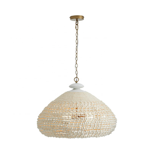 Lustre en <span class=keywords><strong>coquillage</strong></span> blanc naturel fait à la main pour salon et chambre à coucher - Product Image 5