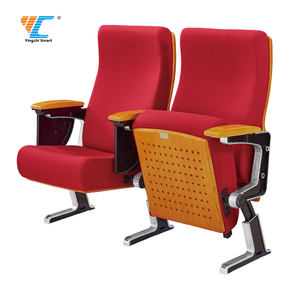 Chaise d'autriche moderne pliante, siège de théâtre 3d avec pieds en métal, banc d'église - Product Image 1