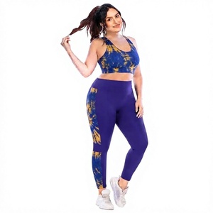 Conjunto de yoga de 2 piezas para mujer, ropa deportiva de gimnasio, trajes de entrenamiento, conjunto de yoga acampanado con espalda fruncida, venta al por mayor - Product Image 1