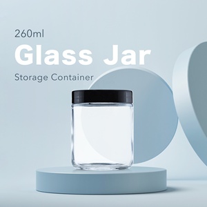 Frascos de almacenamiento de vidrio cosmético multiusos de alta calidad de 260Ml para regalo decoración del hogar - Product Image 5