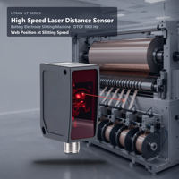 Capteur de déplacement laser DT35 DTOF 1000Hz 10m pour machine de découpe d'électrodes de batterie, service personnalisé de positionnement web