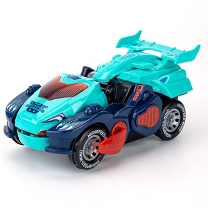 Nouvelle voiture jouet dinosaure transformable avec lumières LED et musique, transformation automatique, cadeaux pour les amoureux des animaux et des dinosaures - Product Image 1