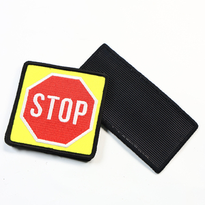 New Style Custom Round Square Patches Embroidered Patch Sew on Iron on Bulk for Clothes and Hats - Product Image 3
