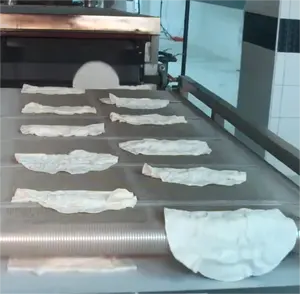 Linha de moldagem automática para pão lavash comercial, linha de alta qualidade para produção de tortilhas, roti chapati