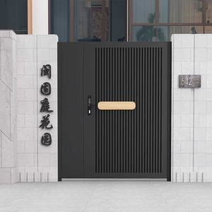 Portail de villa en alliage d'aluminium, porte de jardin extérieure manuelle en fer, portail de cour en acier inoxydable, portail rural - Product Image 4