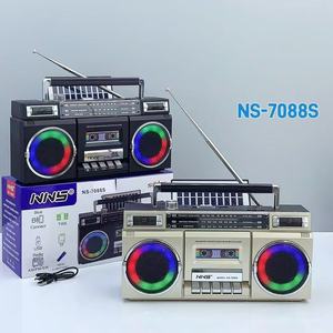 Nuevo Radio Altavoz Estéreo Clásico Recargable Vintage con Panel Solar NS-7088S, FM/<span class=keywords><strong>AM</strong></span>/SW 3 Bandas, Batería Integrada - Product Image 3