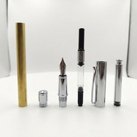 Kit de fabrication de stylo roller en bois Turners - Fournitures d'écriture DIY pour étudiants avec tube en laiton et pièces de stylo à un seul corps