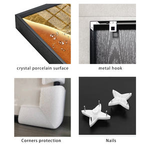 <span class=keywords><strong>Pantera</strong></span> <span class=keywords><strong>Negra</strong></span> sala de estar Mural póster impresión caballo negro Animal decoración cristal porcelana pintura Naturaleza muerta pinturas - Product Image 6