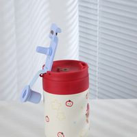 Gobelet isotherme en acier inoxydable personnalisé avec dessin animé mignon, grande capacité, anti-fuite, sans BPA, à large ouverture, 6-12 heures