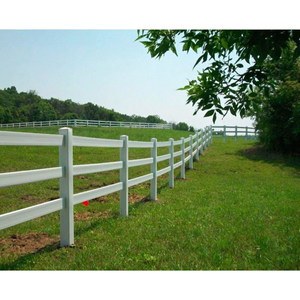 Precios baratos de fábrica blanco negro <span class=keywords><strong>paddock</strong></span> vinilo plástico PVC paneles de valla de caballo con poste - Product Image 5