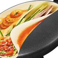 HALEY – Machine à crêpes électrique personnalisée en gros, antiadhésive, pour pancakes et pizzas, idéale pour les importateurs de cuisines domestiques