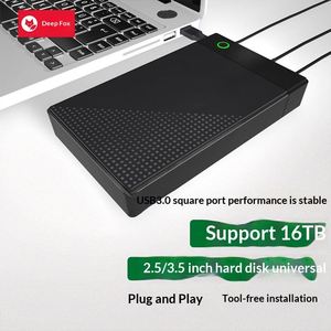 กล่องใส่ฮาร์ดดิสก์แบบติดตั้งภายนอก สำหรับฮาร์ดดิสก์ SATA HDD SSD ขนาด 3.5 และ 2.5 นิ้ว  ไม่ต้องใช้เครื่องมือ  นำเข้าจากโรงงานโดยตรง - Product Image 2