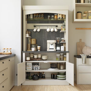 <span class=keywords><strong>Buffet</strong></span> <span class=keywords><strong>haut</strong></span>, armoire de bar à café avec lumières LED, <span class=keywords><strong>buffet</strong></span> <span class=keywords><strong>haut</strong></span> de style campagnard avec support pour micro-ondes/porte-bouteilles/étagère à verres - Product Image 3