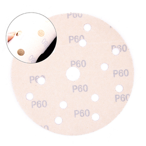 <span class=keywords><strong>Papier</strong></span> abrasif en oxyde d'aluminium céramique violet de 5 pouces/100 mm avec crochet et boucle pour le ponçage de la peinture humide et du bois gras - Product Image 5