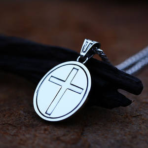 SS8-618P acier soldat <span class=keywords><strong>Saint</strong></span> Christopher médaille sacrée amulette catholique Protection religieux hommes pendentif collier bijoux pour hommes - Product Image 3