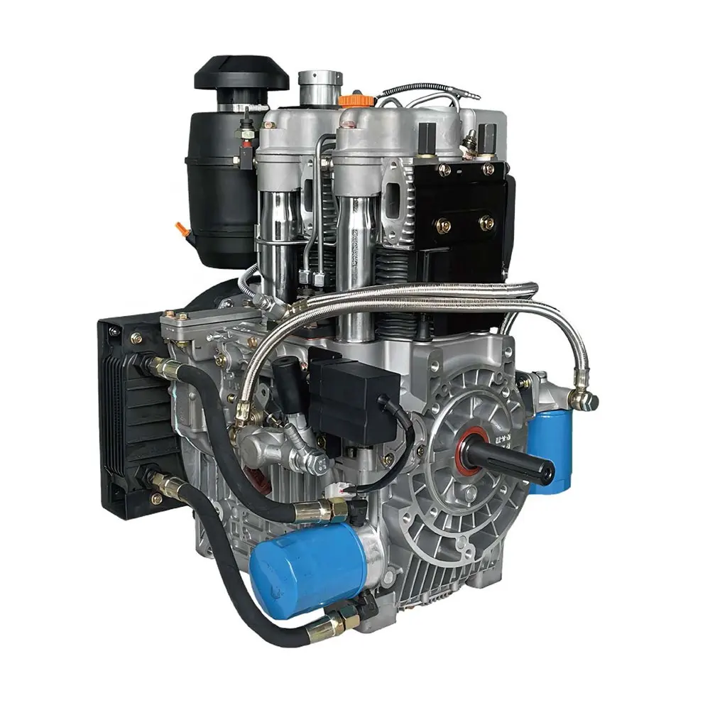 Machines et équipements agricoles intelligents 25HP moteur diesel 2 cylindres refroidi par eau à quatre temps pour mini pelleteuse