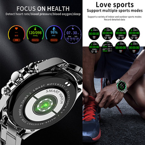 <span class=keywords><strong>Montre</strong></span> intelligente de style business tendance AW12, étanche IP68, multifonctionnelle, <span class=keywords><strong>bracelet</strong></span> en <span class=keywords><strong>acier</strong></span>, écran rond, <span class=keywords><strong>bracelet</strong></span> intelligent de sport pour hommes - Product Image 2