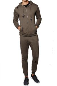 Conjunto de chándales para hombre de alta calidad 2025, conjunto de entrenamiento al por mayor, chándal personalizado para hombre, material de algodón, todas las tallas - Product Image 3