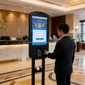 Terminal de point de vente 27 pouces, petit kiosque de libre-service double face, système POS Android 2K, support rotatif 32 pouces pour paiements Verifone - Product Image 4
