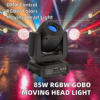 Projecteur de scène à tête mobile Gobo 85W RGBW DMX512 LED IP33 pour KTV DJ Beam Disco Show Party Spot