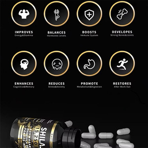 Complément alimentaire en capsules de Shilajit naturel à haute puissance, enrichi en Ashwagandha et en acide fulvique 8 en <span class=keywords><strong>1</strong></span>, pour adultes, 120 jours de consommation - Product Image 3
