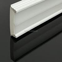 Profilé diffuseur flexible en silicone écologique et durable pour bande lumineuse néon 50*15, avec 2 tuyaux LED de 10mm