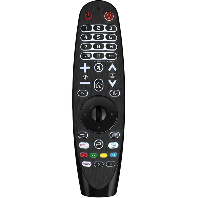 Universal Backlit Fixed Code Remote Control for All for Smart TV with 30 Meters Range and AAA Battery