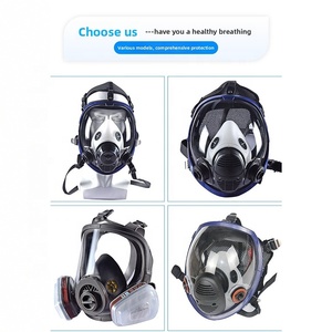 Masker Gas silikon wajah penuh 6800 kualitas tinggi dengan Filter pelindung <span class=keywords><strong>Respirator</strong></span> Dewasa yang dapat digunakan kembali - Product Image 4