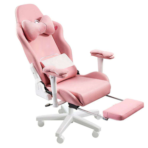 WSX0021wholesale <span class=keywords><strong>Chaise</strong></span> <span class=keywords><strong>de</strong></span> course rose à motif <span class=keywords><strong>de</strong></span> dessin animé mignon avec repose-pieds pour filles Chaises <span class=keywords><strong>de</strong></span> jeu - Product Image 3