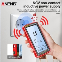 Multimeter Digital Layar Penuh 681 Pengisian Daya Cerdas True RMS Pengujian Tegangan Ohm Dioda