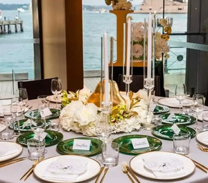 Centro de Mesa Moderno de Cristal Plateado, Elegante Portavelas para Fiestas con Soporte para Flores y Frascos de Linterna para Bodas - Product Image 6