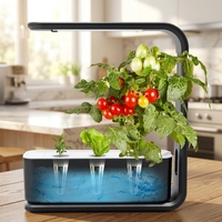 Mini-serre de table d'intérieur pour la culture hydroponique avec éclairage LED