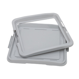 Toilette pour chien Huayuan Hoopet : toilette carrée pour chien, spacieuse, surélevée, anti-éclaboussures, amovible et lavable, pour chiens de petite à moyenne taille - Product Image 3