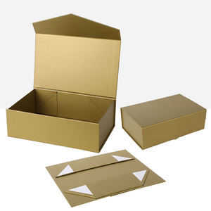 Caja de <span class=keywords><strong>Compras</strong></span> Plegable de Cartón Corrugado con Logotipo Personalizado, Cajas Rígidas de Cartón Reciclable, Embalaje de Regalo de Lujo con Cierre Magnético - Product Image 3