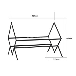 GK-R25H Nouveauté Étagère à disques vinyles peinte en noir pour tourne-disques LP, présentoir 320*255*235mm, prix avantageux - Product Image 6