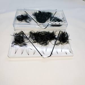 Extensiones de Pestañas Pre-fabricadas 14D de Pelo Sintético Suave y Liso, Volumen Completo, Fáciles de Aplicar, Caja de 500 Fans, Distribución Uniforme, Belleza - Product Image 5