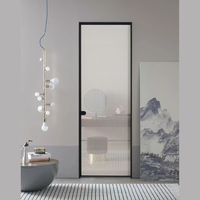 Structure en acier inoxydable 304, porte de douche à charnière en verre trempé, durable, facile à nettoyer, écologique, pour salle de bain et cuisine
