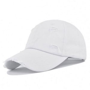 High Quality 100% Cotton Vintage Baseball Cap Custom logo Mens Distressed Ripped Baseball <b>Hats</b> - Product Image 5