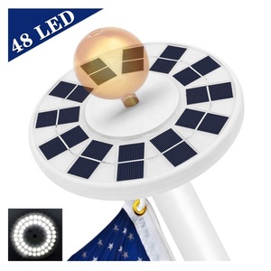 Phiên Bản nâng cấp 48 LED Cờ Cực Đèn Ngoài Trời Không Thấm Nước Năng Lượng Mặt Trời Cột Cờ Ánh Sáng - Product Image 4