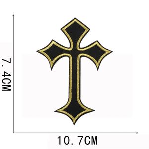 NODA STOCK 13 Colors Iron on Jesus God Cross Patches for Decoration - Product Image 4