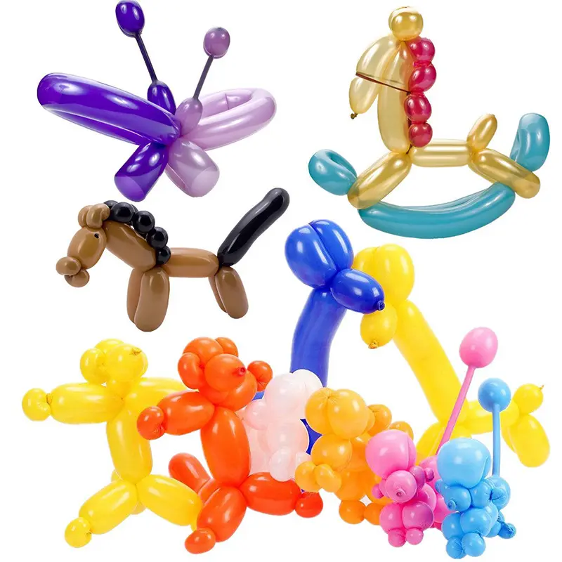 Globos mágicos largos de látex para niños, juguetes de decoración para fiestas, DIY, 260