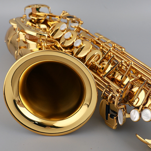 Saxofón Alto para principiantes Jek Bari en oro con acabado de laca de latón - Product Image 6
